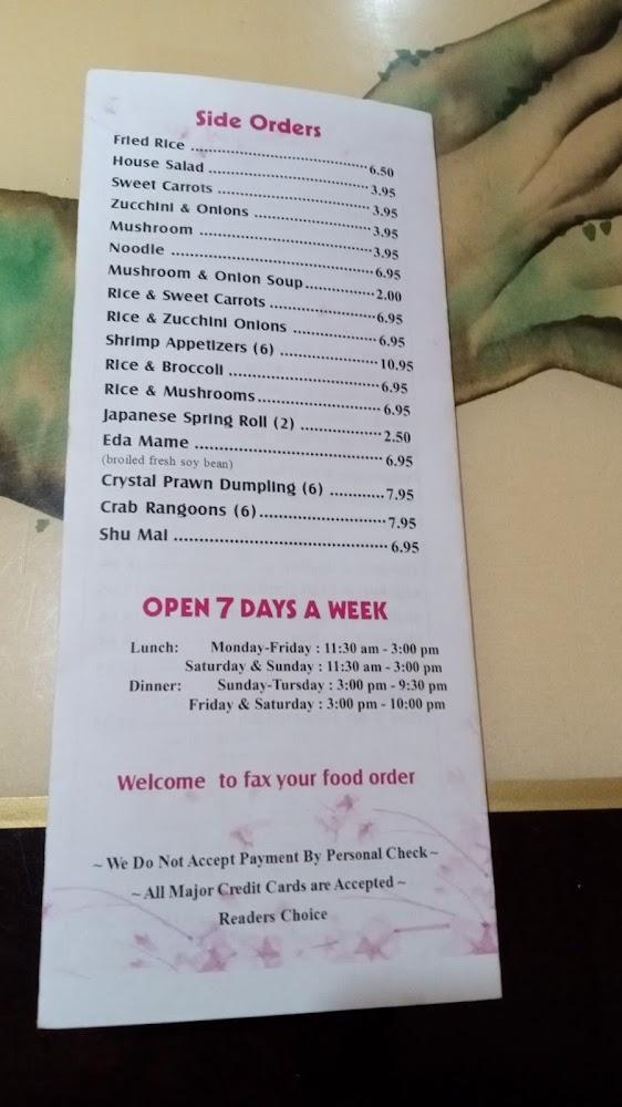 Tokyo Japanese Cafe inc Menu image 4